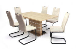 Divian Claudia asztal Torino székkel - 6 személyes étkezőgarnitúra