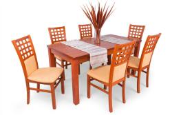 Divian Kármen szék Berta asztallal - 6 személyes étkezőgarnitúra