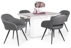 Divian Cristal szék Kis Flora asztallal - 4 személyes étkezőgarnitúra
