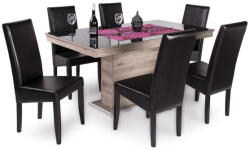 Divian Flóra plusz asztal Berta székkel - 6 személyes étkezőgarnitúra