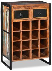 vidaXL Suport de vin pentru 16 sticle, lemn masiv reciclat (244831) - comfy Suport sticla vin