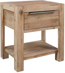 vidaXL Noptieră cu sertar, 40x30x48 cm, lemn masiv de acacia (245683) - comfy
