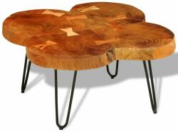 vidaXL Măsuță de cafea, 35 cm, 4 butuci, lemn masiv de sheesham (242444) - comfy Masa de cafea