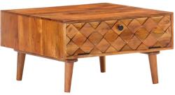 vidaXL Măsuță de cafea, 68 x 68 x 38 cm, lemn masiv de acacia (288089) - comfy Masa de cafea