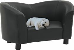 vidaXL Canapea pentru câini, negru, 67x41x39 cm, piele ecologică (170946) - comfy