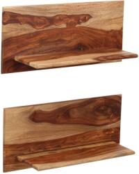 vidaXL Rafturi de perete, 2 buc. , 58x26x20 cm, lemn masiv de sheesham (247930) - comfy Raft
