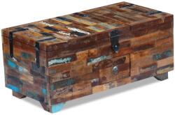 vidaXL Măsuță de cafea tip cufăr, 80 x 40 x 35 cm, lemn solid reciclat (243320) - comfy