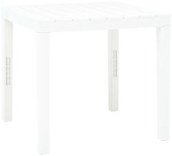 vidaXL Masă de grădină, alb, 78 x 78 x 72 cm, plastic (48783) - comfy