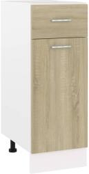 vidaXL Dulap inferior cu sertar, stejar Sonoma, 30 x 46 x 81, 5 cm, PAL (801207)