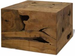 vidaXL Măsuță de cafea, 50 x 50 x 35 cm, lemn de tec natural, maro (244557) - comfy
