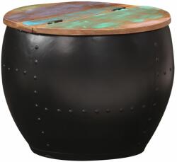 vidaXL Măsuță de cafea, 53 x 43 cm, lemn masiv reciclat (287483) - comfy