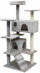 vidaXL Ansamblu pentru pisici cu funie de sisal, 125 cm, gri (170475) - comfy