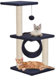 vidaXL Ansamblu pisici, stâlpi din funie sisal, bleumarin, 65 cm (170550)