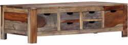 vidaXL Măsuță de cafea, gri, 100x50x30 cm, lemn masiv de sheesham (247982) - comfy