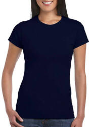 Gildan Női póló Csapott ujjú Gildan Softstyle Ladies' T-Shirt - L, Sötétkék (navy)