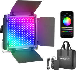 Neewer Panou Neewer RGB 660 LED, fara trepied inclus, gentuta de transport