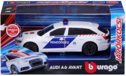 Bburago Audi A6 szirénázó magyar rendőrautó 1:43 (66712)