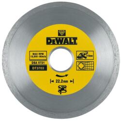 DEWALT Disc diamantat continue Dewalt 115x22.2x1.6 mm - DT3703 (DT3703) Disc de taiere