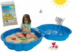 BIG Set nisipar Scoică BIG cu două părţi şi nisip igienic de jucărie pentru nisipar 15 kg de la 18 luni (BIG7711-1)