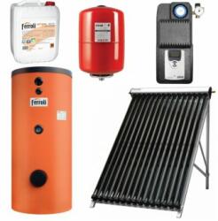 Ferroli Pachet solar 2 colectori 20 TUBURI, boiler 300 litri (acm pentru 4-6 persoane) (ECOTUBE_New45)