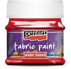 Pentart textilfesték 50 ml - Piros 44374 (3478)