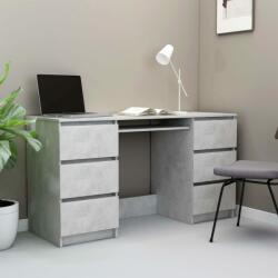 vidaXL Birou de scris, gri beton, 140 x 50 x 77 cm, PAL (800814) - comfy