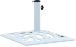 vidaXL Suport de umbrelă, alb, 12 kg, fontă, 49 cm (47867) - comfy