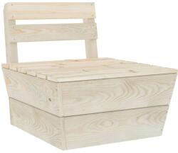 vidaXL Canapea de mijloc din paleți, modulară, lemn de molid tratat (315633)