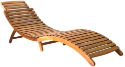 vidaXL Șezlong, maro, lemn masiv de acacia (46650) - comfy
