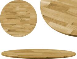 vidaXL Blat de masă, lemn masiv de stejar, rotund, 23 mm, 600 mm (245983)