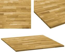 vidaXL Blat de masă, lemn masiv de stejar, pătrat, 23 mm, 80x80 cm (245988) - comfy