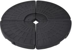 vidaXL Suport de umbrelă în formă de evantai, 4 buc. , negru (47857) - comfy