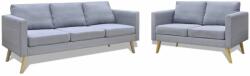 vidaXL Set canapele cu 2 locuri și 3 locuri, textil, gri deschis (272193) - comfy