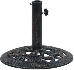 vidaXL Suport de umbrelă, negru și bronz, 9 kg, fontă, 40 cm (47865) - comfy