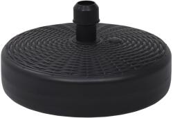 vidaXL Suport de umbrelă, negru, 24 L, umplere cu nisip/apă (47855) - comfy