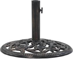 vidaXL Suport de umbrelă, bronz, 12 kg, fontă, 48 cm (47861) - comfy