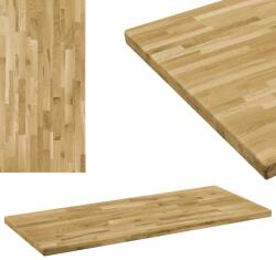 vidaXL Blat masă, lemn masiv de stejar, dreptunghiular, 44mm 120x60cm (246001)