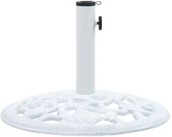 vidaXL Suport de umbrelă, alb, 12 kg, fontă, 48 cm (47860) - comfy