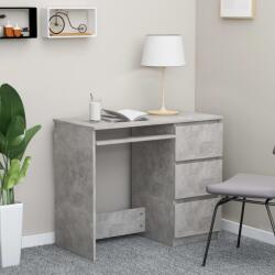 vidaXL Birou, gri beton, 90 x 45 x 76 cm, PAL (801377) - comfy