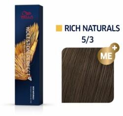 Wella Koleston Perfect Me+ Rich Naturals vopsea profesională permanentă pentru păr 5/3 60 ml - brasty