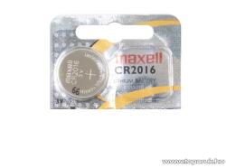 Maxell CR2016 gombelem, 3V, lítium, 1 db