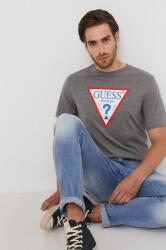 Guess t-shirt szürke, férfi, nyomott mintás - szürke L