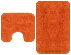 vidaXL Set covorașe de baie, 2 buc. , textil, portocaliu (133235) - comfy Covor baie