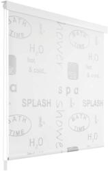 vidaXL Roletă perdea de duș 100x240 cm Imprimeu Splash (142872) - comfy Perdea de dus