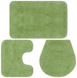 vidaXL Set covorașe baie, 3 piese, verde, textil (133225) - comfy
