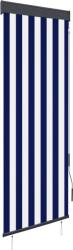 vidaXL Jaluzea tip rulou de exterior, albastru și alb, 60 x 250 cm (145943) - comfy