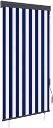 vidaXL Jaluzea tip rulou de exterior, albastru și alb, 80 x 250 cm (145949) - comfy
