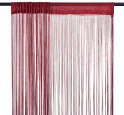 vidaXL Draperii cu franjuri, 2 buc. , 100 x 250 cm, roșu burgund (132408) - comfy