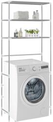 vidaXL Etajeră peste mașina de spălat, 3 polițe, argintiu 69x28x169 cm (282465)