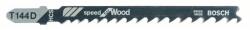 Bosch 5 részes Speed for Wood szúrófűrészlapkészlet T144D, 100 mm (2608630040)